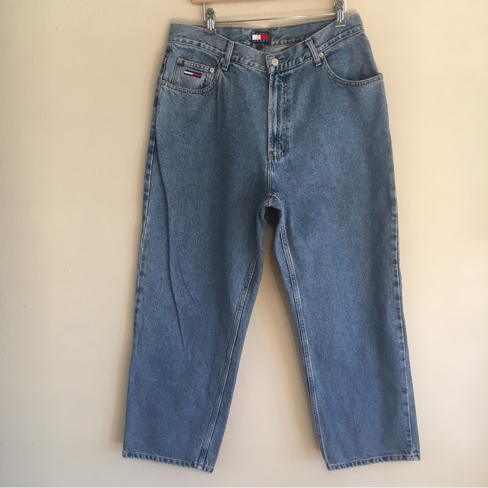 Vintage 1999 Tommy Hilfiger jeans Flag Baggy Fit 34